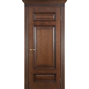 Межкомнатная дверь Porte Vista Classic Рим Красный коньяк Шпон 600х2000мм глухая