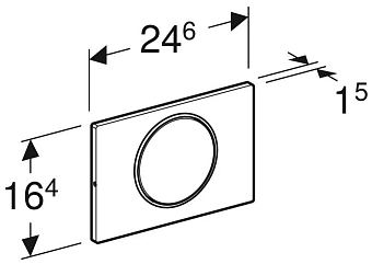 Панель смыва GEBERIT Sigma 10 115.758.JT.5 белый