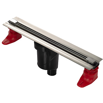 Щелевой душевой трап BERGES SUPER Slim 90077 43х12,5см вертикальный сток