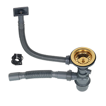 Мойка кухонная MELANA Octavia D400G 40х36см золото