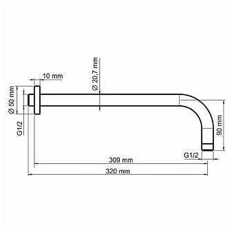 Душевая система WASSERKRAFT Elbe A16777 чёрный