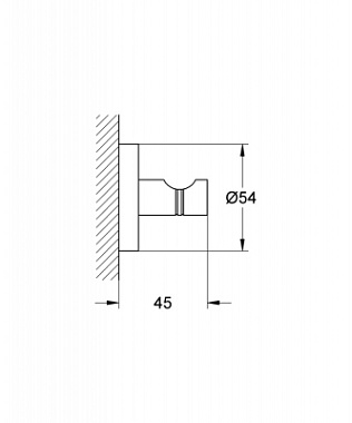 Крючок GROHE Essentials 40364001 хром