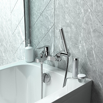 Смеситель для ванны Paini Arena 92CR105FTKM хром