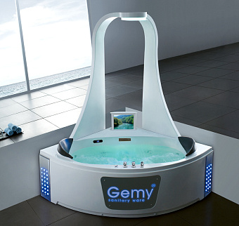 Ванна акриловая Gemy G9069 O 151х151см пристенная
