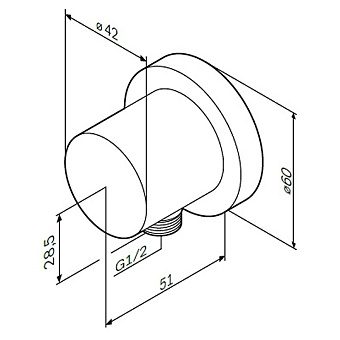 Шланговое подключение AM-PM F0600E00 хром