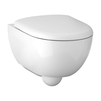Унитаз подвесной GEBERIT Renova Compact 500.803.00.1 безободковый с микролифтом