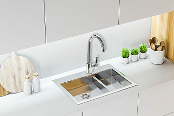 Смеситель для кухни LEMARK Evitta LM0505C высокий излив хром