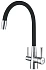 Смеситель для кухни LEMARK Comfort LM3075C гибкий излив хром/чёрный