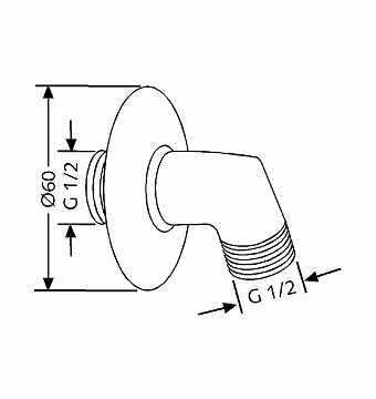 Шланговое подключение KLUDI 6054005-00 хром