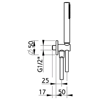 Душевой комплект Cisal Shower C200303021 хром