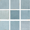 Настенная плитка WOW Mestisaje 111363 Mestizaje Zellige Decor Aqua 12,5х12,5см 0,422кв.м. глянцевая