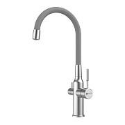 Смеситель для кухни LEMARK Expert LM5083S-Gray серый/сталь