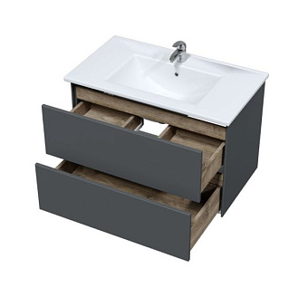 Тумба с раковиной SOLE Ultra УТ000068462 43,5х78,2х51,8см