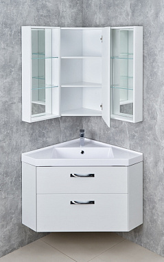 Шкаф зеркальный Акватон Кантара 1A205702ANW70 42,1х42,1х85,5см