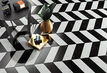 Керамическая мозаика Atlas Concord Италия MARVEL STONE AS2F Chevron Cold Lappato 22,5х22,9см 0,31кв.м.