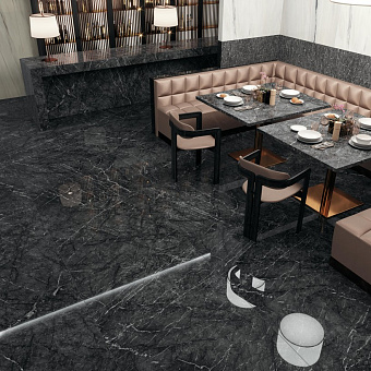 Настенная плитка Atlas Concord Италия Marvel Dream A4SG Grigio Intenso 120х50см 1,8кв.м. глянцевая