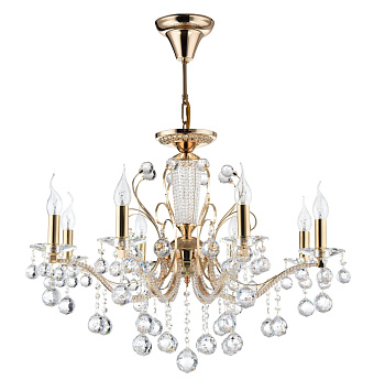 Люстра подвесная Freya Marlin FR1130-PL-08-G 40Вт 8 лампочек E14