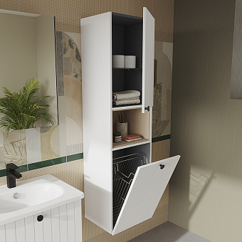 Пенал подвесной VITRA Root Groove 69100 36х42х155см матовый белый