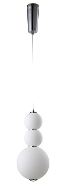Светильник подвесной CRYSTAL LUX DESI DESI SP3 CHROME/WHITE 12Вт LED
