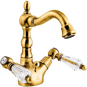 Смеситель для раковины CAPRIGO ADRIA-SWAROVSKI 01-026-oro золото