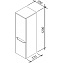 Пенал RAVAK Classic X000000957 37х35х120см капучино белый