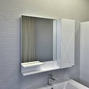 Шкаф зеркальный Comforty Мерано 00-00010664 15х90х80см