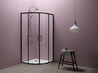 Угловое ограждение KOLPASAN Eco Quat 515290 185х80см стекло прозрачное