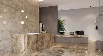 Полированный керамогранит FAP CERAMICHE Kamu fPCG Beige Brillante 90х90см 1,62кв.м.