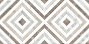 Декор Global Tile Siluet GT GT123VG белый 25х50см 1,375кв.м.