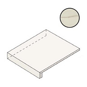 Плитка для ступеней Atlas Concord Италия Marvel Dream AO9T Bianco Fantastico Scalino Ang. SX 33х33см 0,109кв.м. неполированная