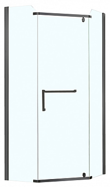 Угловое ограждение Azario Edmonton AZ-NNC3231-1 900 BLACK 200х90см стекло прозрачное