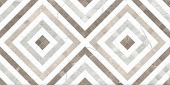 Декор Global Tile Siluet GT GT123VG белый 25х50см 1,375кв.м.