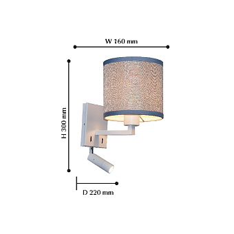 Бра Favourite Essentia 2002-2W 43Вт E27/LED