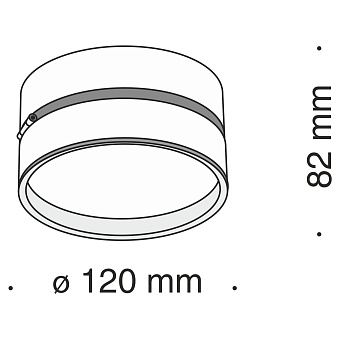 Светильник точечный накладной Maytoni Onda C024CL-L18W4K 18Вт LED