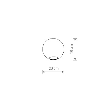Плафон Nowodvorski Cameleon Sphere M 8530 190х200мм прозрачный