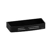 Полка в ванную прямоугольная IDDIS Optima Home SHE10SBi44 1-ярусная 30х12,9см чёрный