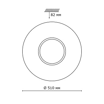 Светильник настенно-потолочный Sonex Visma 2048/EL 72Вт LED