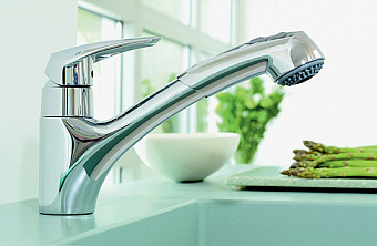 Смеситель для кухни GROHE Eurodisc 32257001 поворотный излив хром