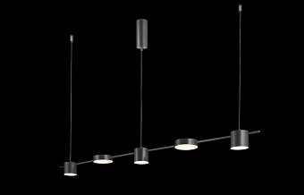 Светильник подвесной CRYSTAL LUX TRISTAN TRISTAN SP5 L1200 BLACK 40Вт LED