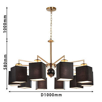 Люстра подвесная Favourite Diva 2822-10P 400Вт 10 лампочек E14