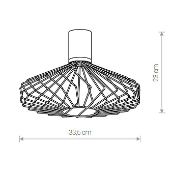 Плафон Nowodvorski Cameleon Pico C 8588 230х335мм чёрный