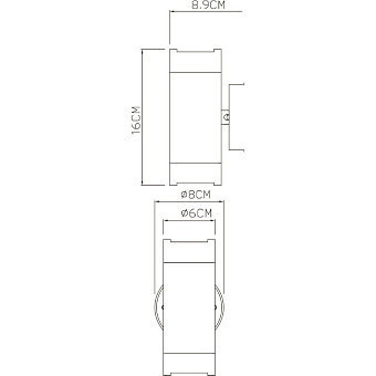 Светильник фасадный Arte Lamp ATLAS A3503AL-2BK 7Вт IP44 GU10 чёрный