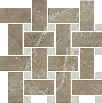Декор KERAMA MARAZZI Серенада T038\SG6541 бежевый тёмный мозаичный 32х32см 0,819кв.м.