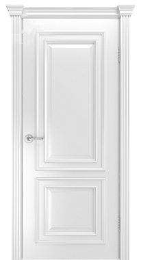 Межкомнатная дверь МИЛЬЯНА Бристоль Премьера Бристоль Премьера белая эмаль Массив 800х2250мм глухая
