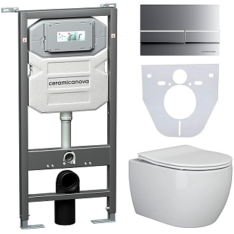 Инсталляция с унитазом Ceramica Nova CN3001_1002M_1000