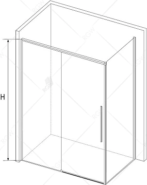 Угловое ограждение RGW Stilvoll 32324210-014 SV-42 195х100см стекло прозрачное
