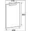 Зеркало ROCA The Gap ZRU9302688 85х60см с подсветкой