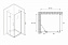 Угловое ограждение Abber Zart AG08090-S101 195х100см стекло прозрачное