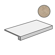 Плитка для ступеней Atlas Concord Италия Marvel Edge AFCE Elegant Sable Scalino Lappato 33х60см 0,198кв.м. полуматовая