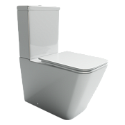 Унитаз напольный Ceramica Nova CUBIC CN1803 безободковый с микролифтом